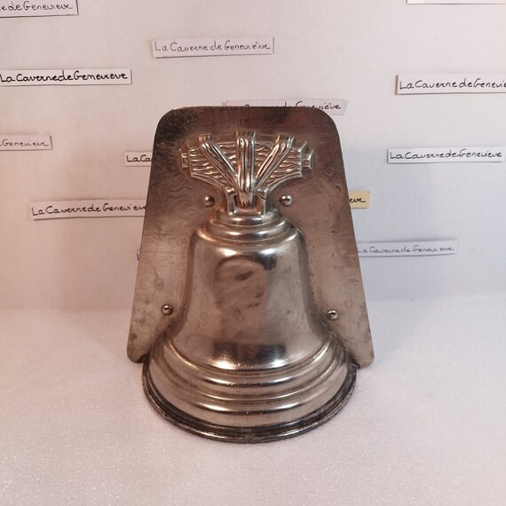 ベルギー アンティーク 古いチョコレート用の型 モールド ラングドシャ 1900年代オランダ製ヘーゼルナッツ型ボンボン用チョコレートモールド