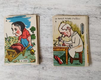 Jeu Des 7 Familles Ancien - Jeu De Cartes Vintage Collection - Occasion Bon état