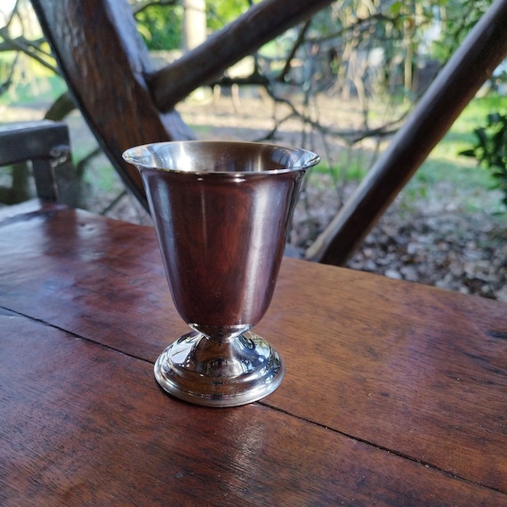 Vintage timbale en inox Guy Degrenne couvert art de la table vaisselle cadeau de baptême à personnaliser objet pratique utilité quotidienne