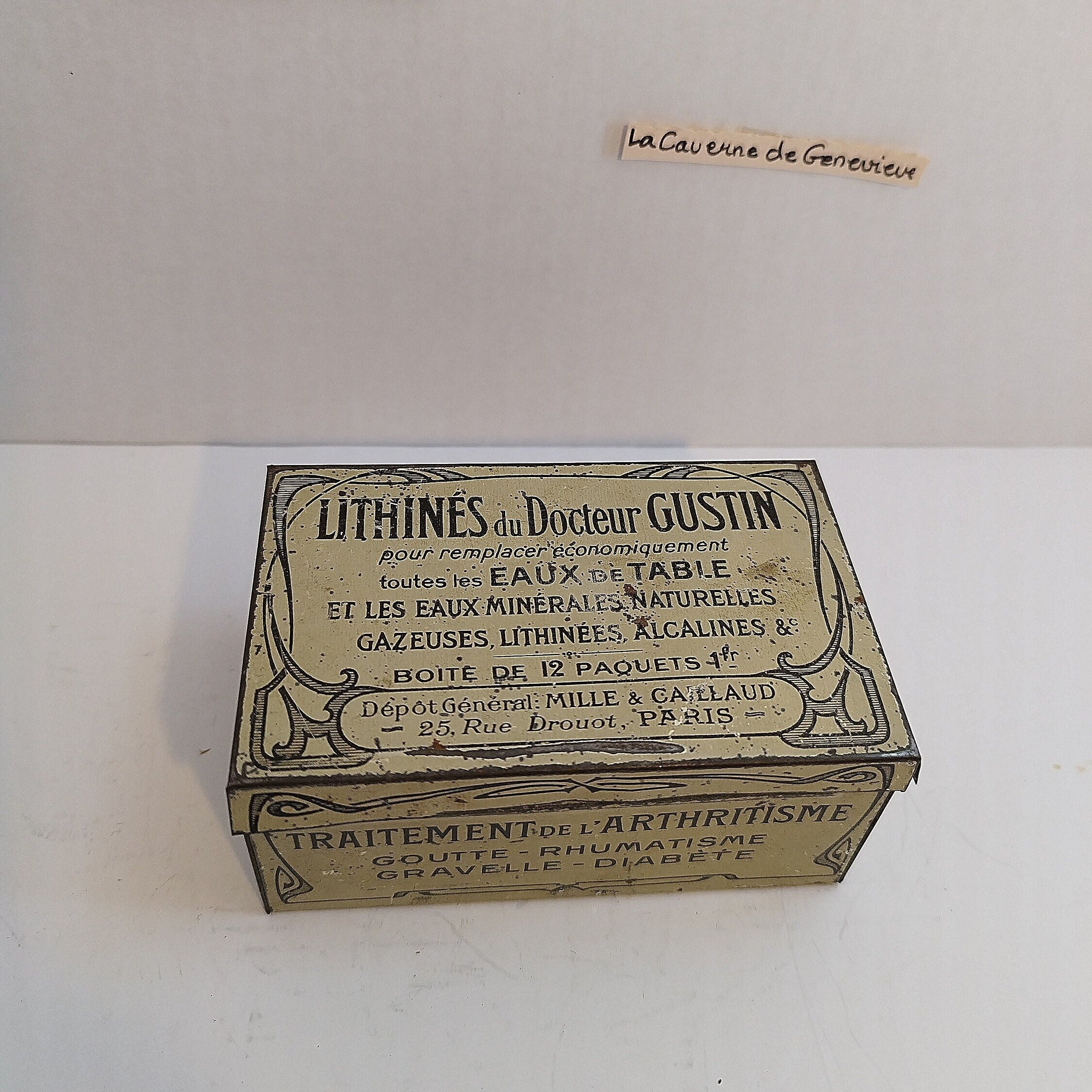 Vintage Dilaxin Laxative Medicine Box - Medical Advertising - Ruby