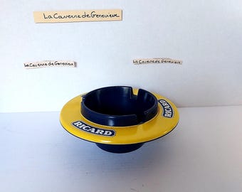 Vintage Ricard Saturn Bakelite ashtray/collectible advertising item/promotional item/Ricard color logo/sought-after item/pocket emptier