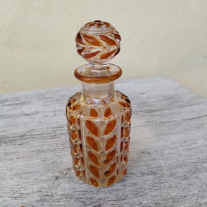 Vintage crystal perfume bottle 1900/Cristallerie de Saint Louis/collectible/art/luxury/scent/art deco/sophisticated/gift