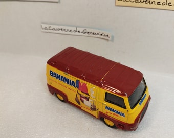 Vintage Banania voiture Renault Estafette/miniature/jouet collector/collection/décoration/