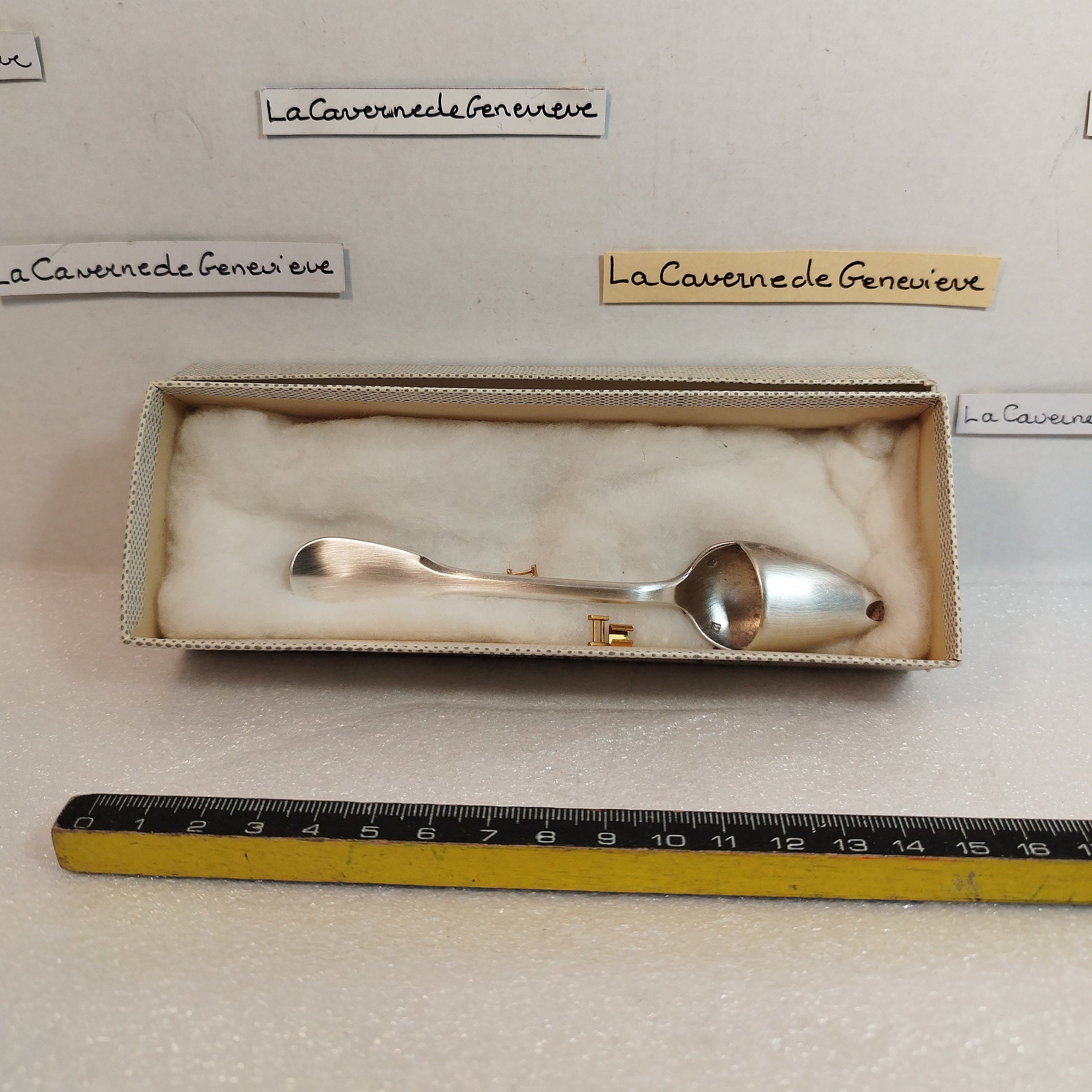 Vintage Child's Medicine Spoon/small Silver-plated Metal Vitamin