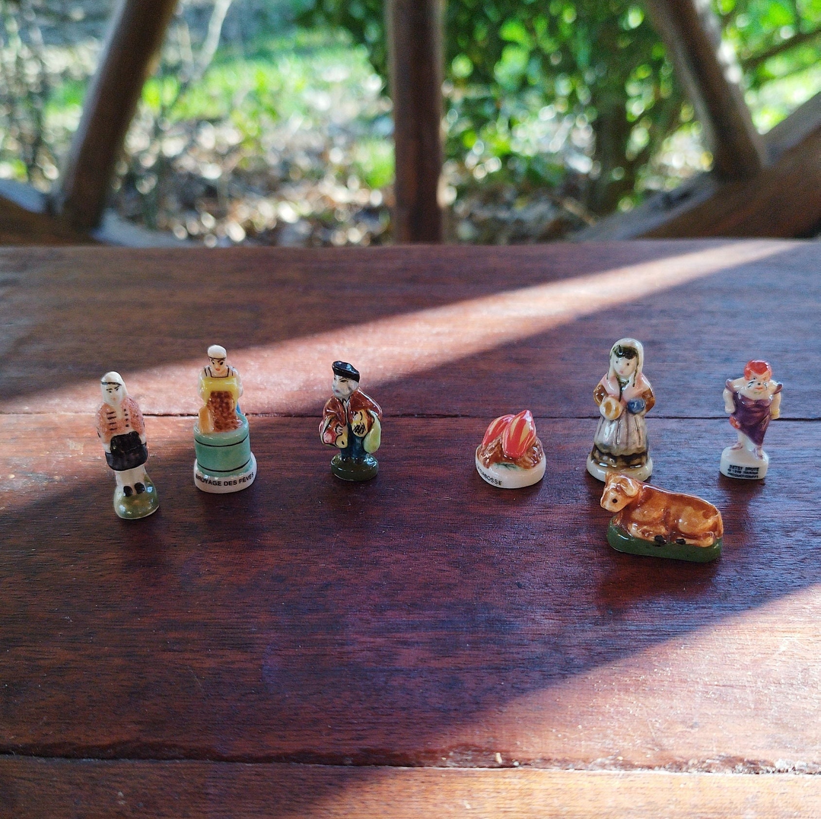 Vintage Lot of 10 Mixed Porcelain Beans All Figurines Santons for