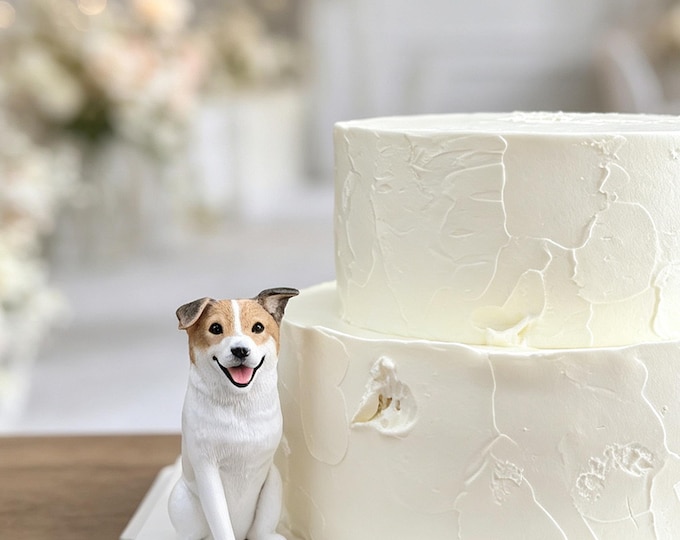 Personalized Pet Clay Sculpture, Custom Dog Cake Topper, Pet Birthday