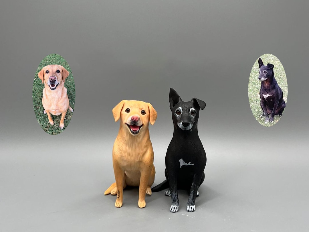 Personalized Pet Clay Sculpture, Custom Dog Cake Topper - Etsy