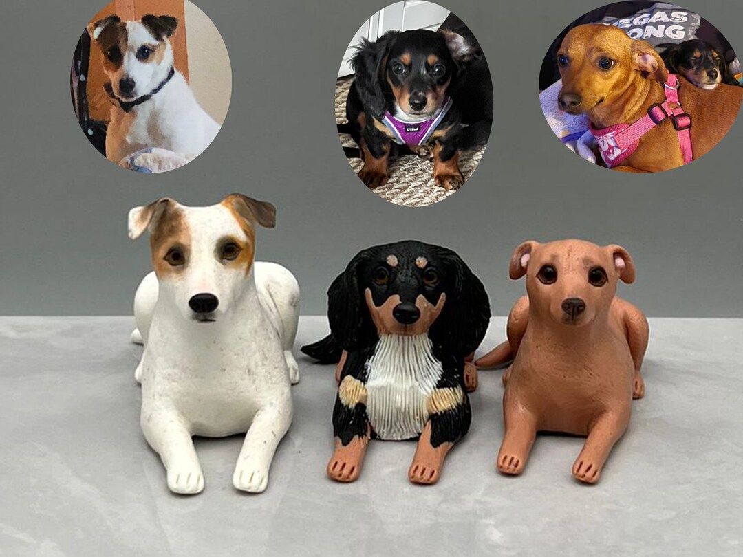 Custom Pet Statue, Personalized Dog Cake Topper, Polymer Clay - Etsy
