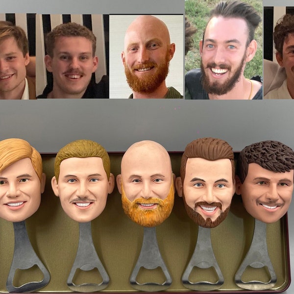 Custom Bottle Opener, Beer Bottle Opener, Personalized Bottle Opener, Groomsman Gift, Bartender Gifts,Bobblehead,Best man group gifts