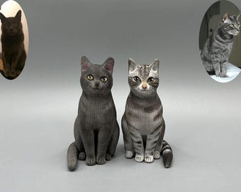 Estatua de mascota personalizada de arcilla polimérica, adorno para tarta de boda de perro, regalo de Navidad