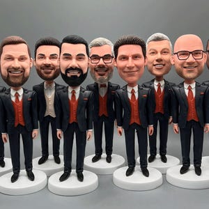 Groomsmen Gift set of 1-20 Groomsman bobble head Best man gifts Best men bobbleheads Groomsmen bobble head Groomsmen bobbleheads