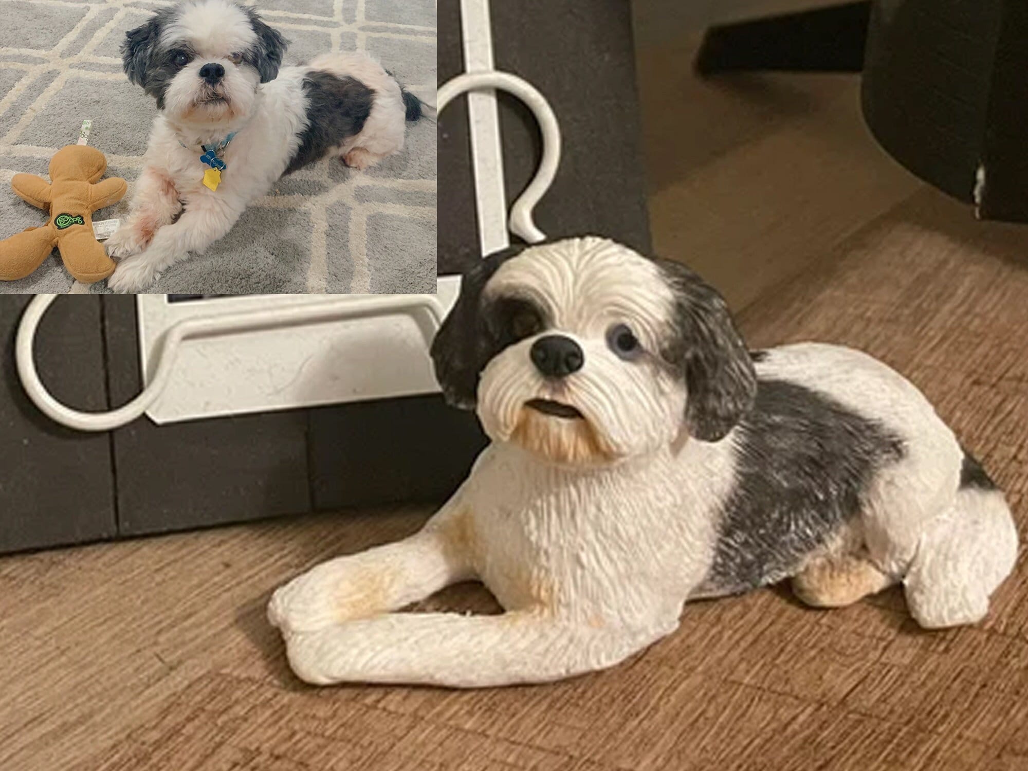 Personalized custom pet dog wedding cake, pet birthday cake, animal cake, wedding CakeTopper, dog wedding cake topper