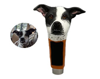 Custom Polymer Clay Beer Tap Handle, Personalized Pet Gifts
