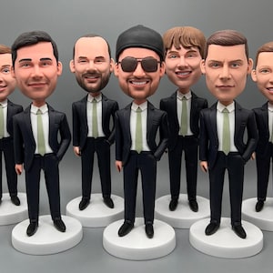 Groomsmen Gift set of 1-20 Groomsman bobble head Best man gifts Best men bobbleheads Groomsmen bobble head Groomsmen bobbleheads