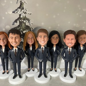 Customized Personalized Best Man Shake Head Gift Set of 1-100 pieces, Best Man Gift, Bridesmaid Doll Gift, Company Employee Gift