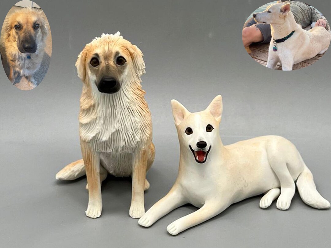 Personalized Pet Clay Sculpture, Custom Dog Cake Topper - Etsy