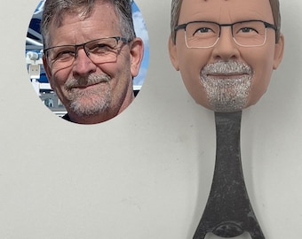 Custom Polymer Clay Bottle Opener, Personalized Portrait, Groomsman Gift