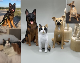 Personalized custom pet dog wedding cake, pet birthday cake, animal cake, wedding CakeTopper, dog wedding cake topper