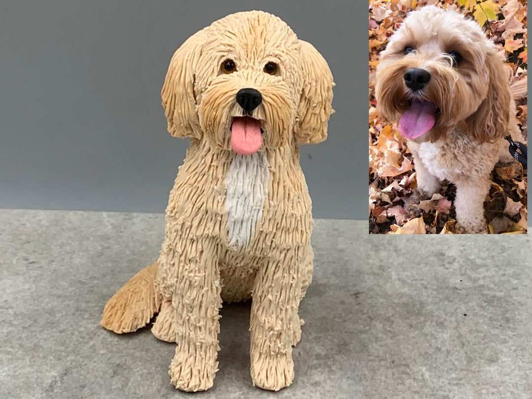 Personalized Pet Clay Sculpture, Custom Dog Cake Topper - Etsy