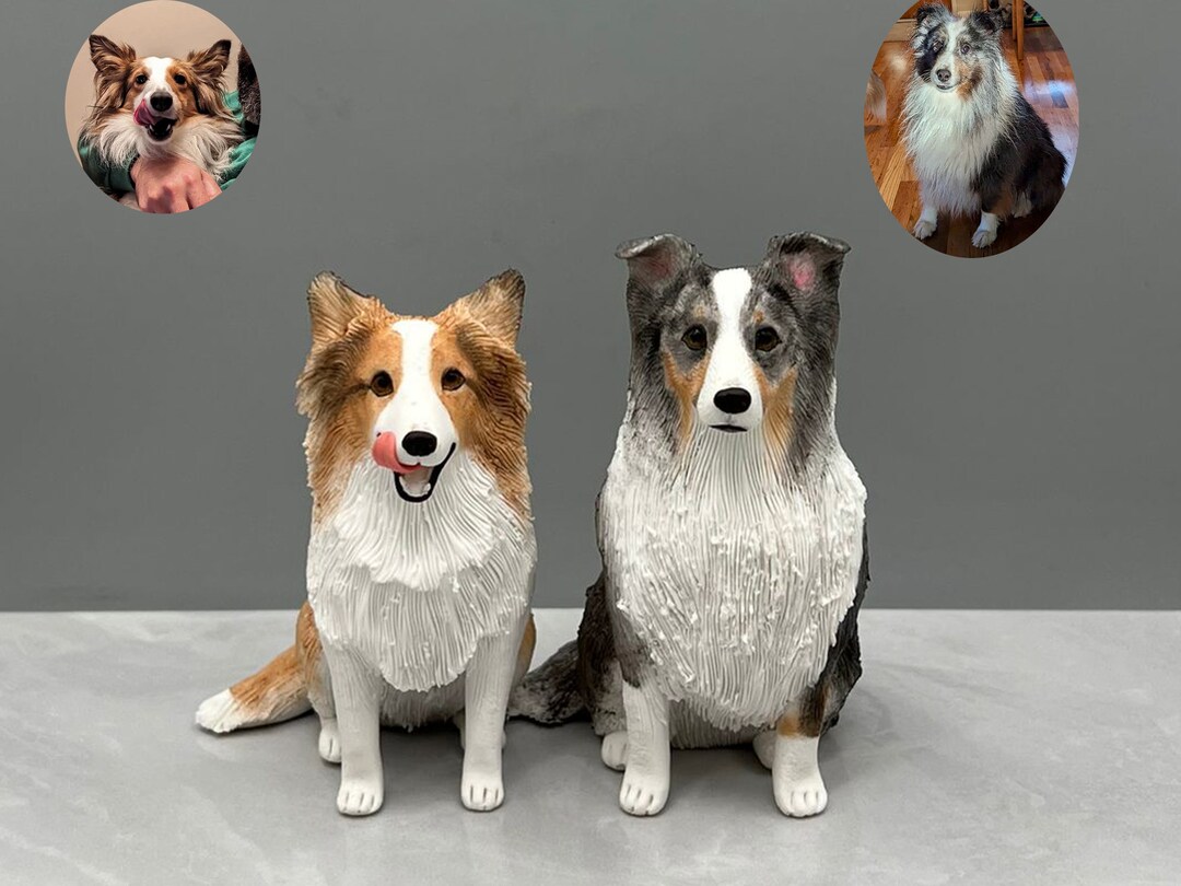 Custom Pet Cake Topper, Handmade Polymer Clay Dog or Cat Statue - Etsy