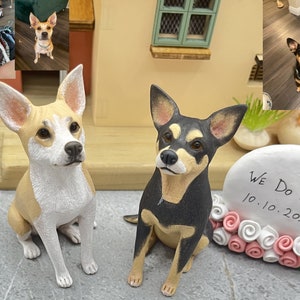 Personalized custom pet dog wedding cake, pet birthday cake, animal cake, wedding CakeTopper, dog wedding cake topper