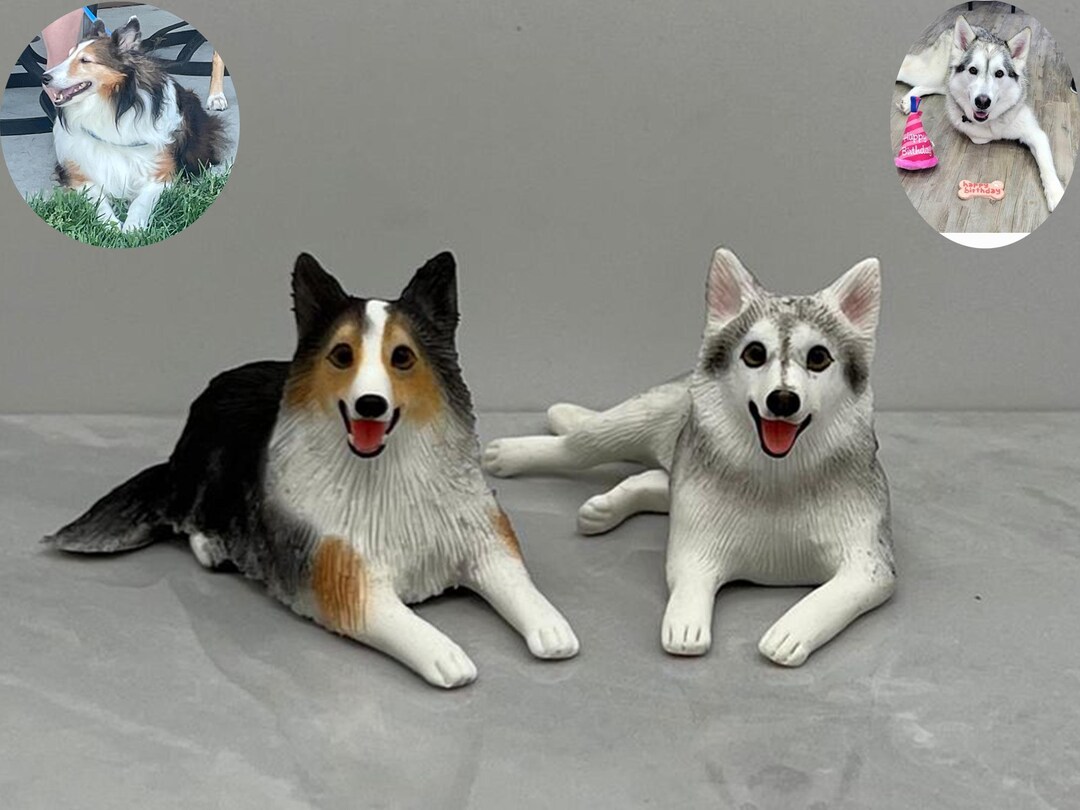 Personalized Polymer Clay Dog Wedding Cake Topper, Custom Pet Cake - Etsy