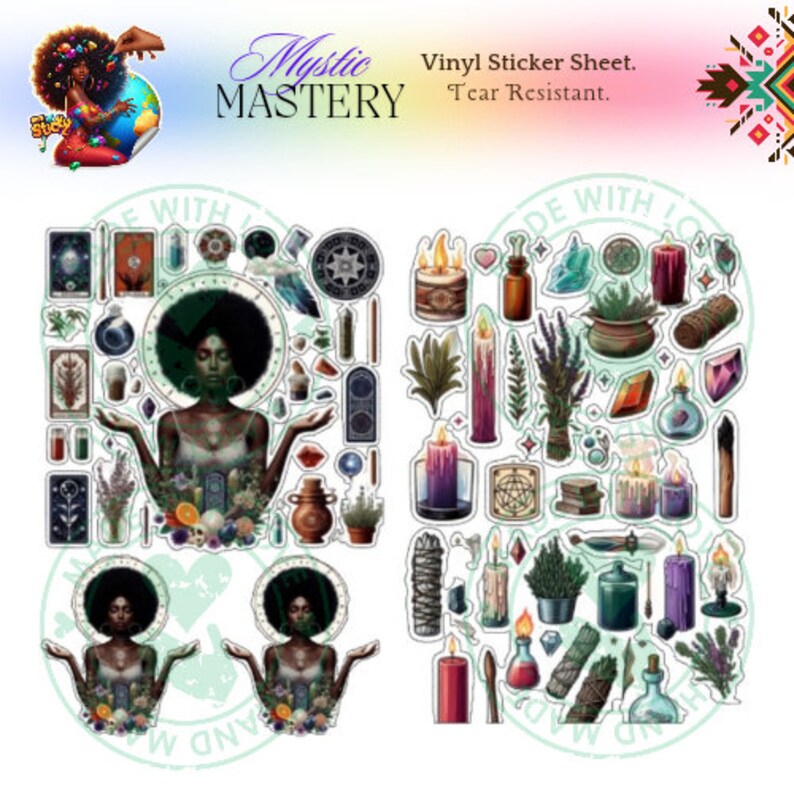 Priestess Shaman Mystic Witchy African American & Indigenous Melanin ...