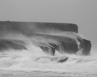 Stormy Seas at Marwick Head photographic print