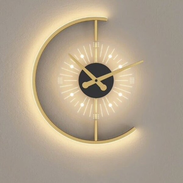Clock Lamp Etsy