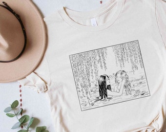 Chemise saphique, amour lesbien, nymphe couple de lesbiennes, chemise Wlw, fierté subtile, chemise de conte de fées lesbienne, Gay Pride, lesbienne vintage, cadeaux queer