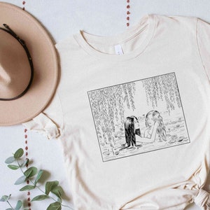 Sapphic Shirt, Lesbian Love, Nymph Lesbian Couple, Wlw Shirt, Subtle Pride, Lesbian Fairytale Shirt, Gay Pride, Vintage Lesbian, Queer Gifts