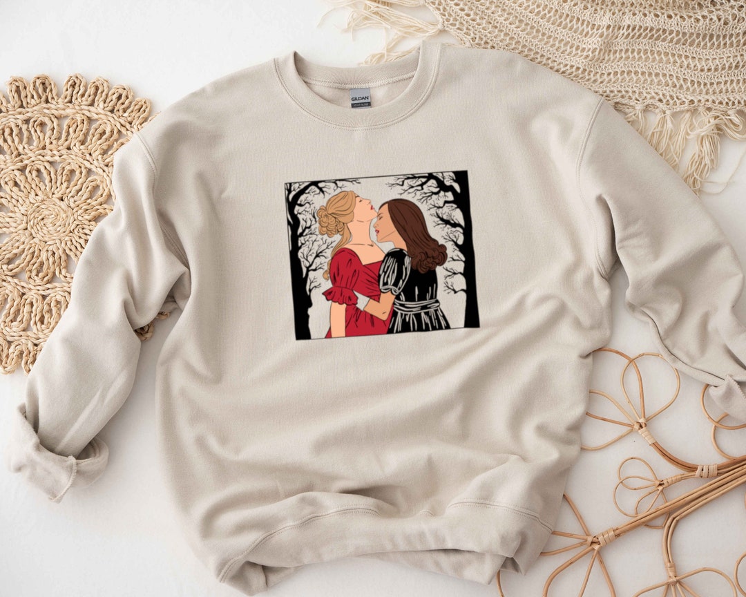 Sapphic Vampire Sweater, Halloween Pride, Lesbian Sweatshirt, Sapphic