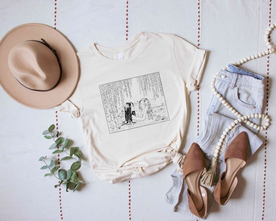 Sapphic Shirt, Lesbian Love, Nymph Lesbian Couple, Wlw Shirt, Subtle Pride, Lesbian Fairytale Shirt, Gay Pride, Vintage Lesbian, Queer Gifts