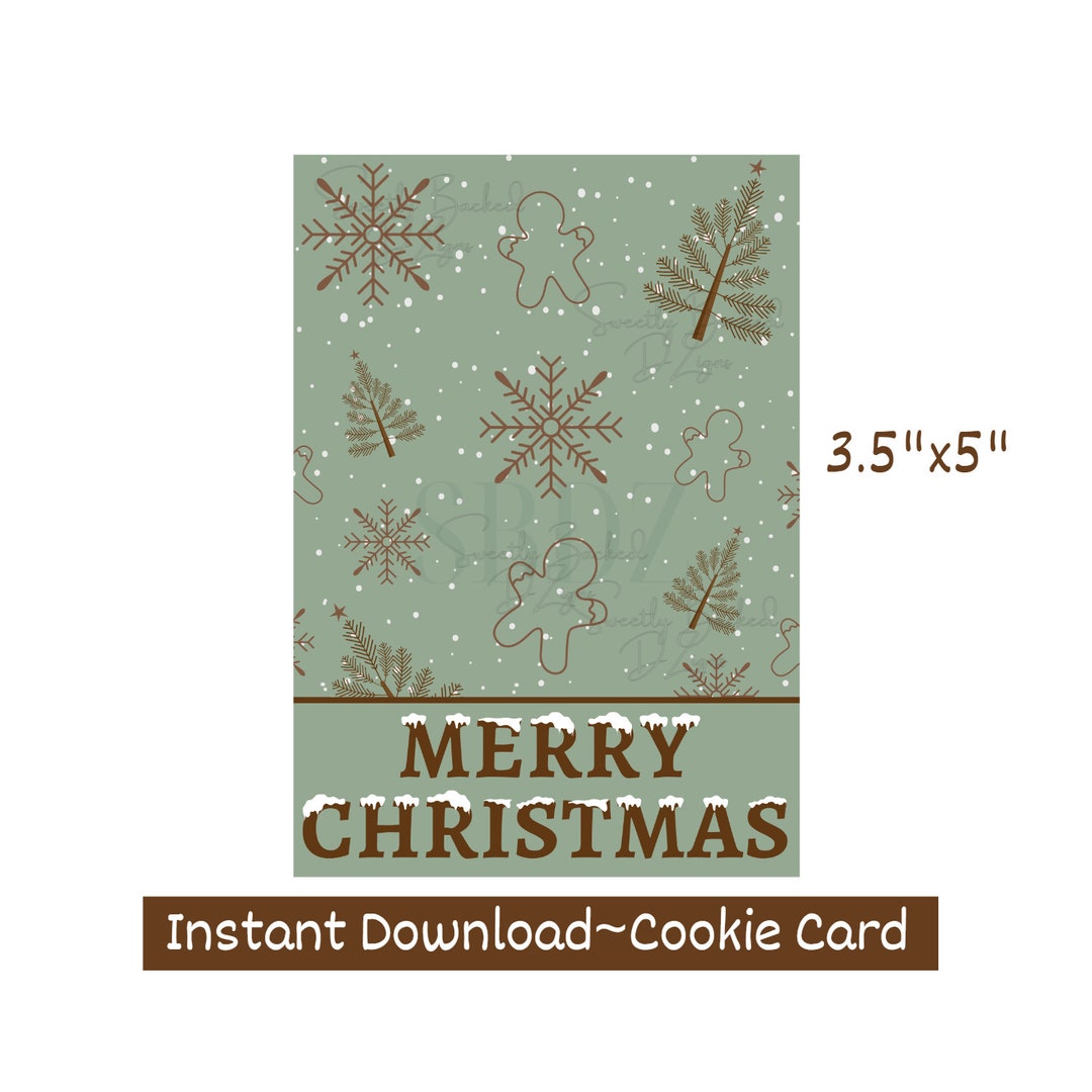 Christmas Cookie Card 