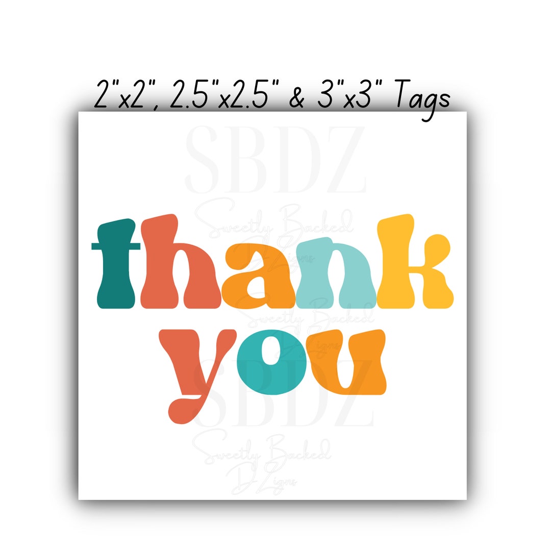 Printable Thank You Tags-treat Tags-thank You - Etsy