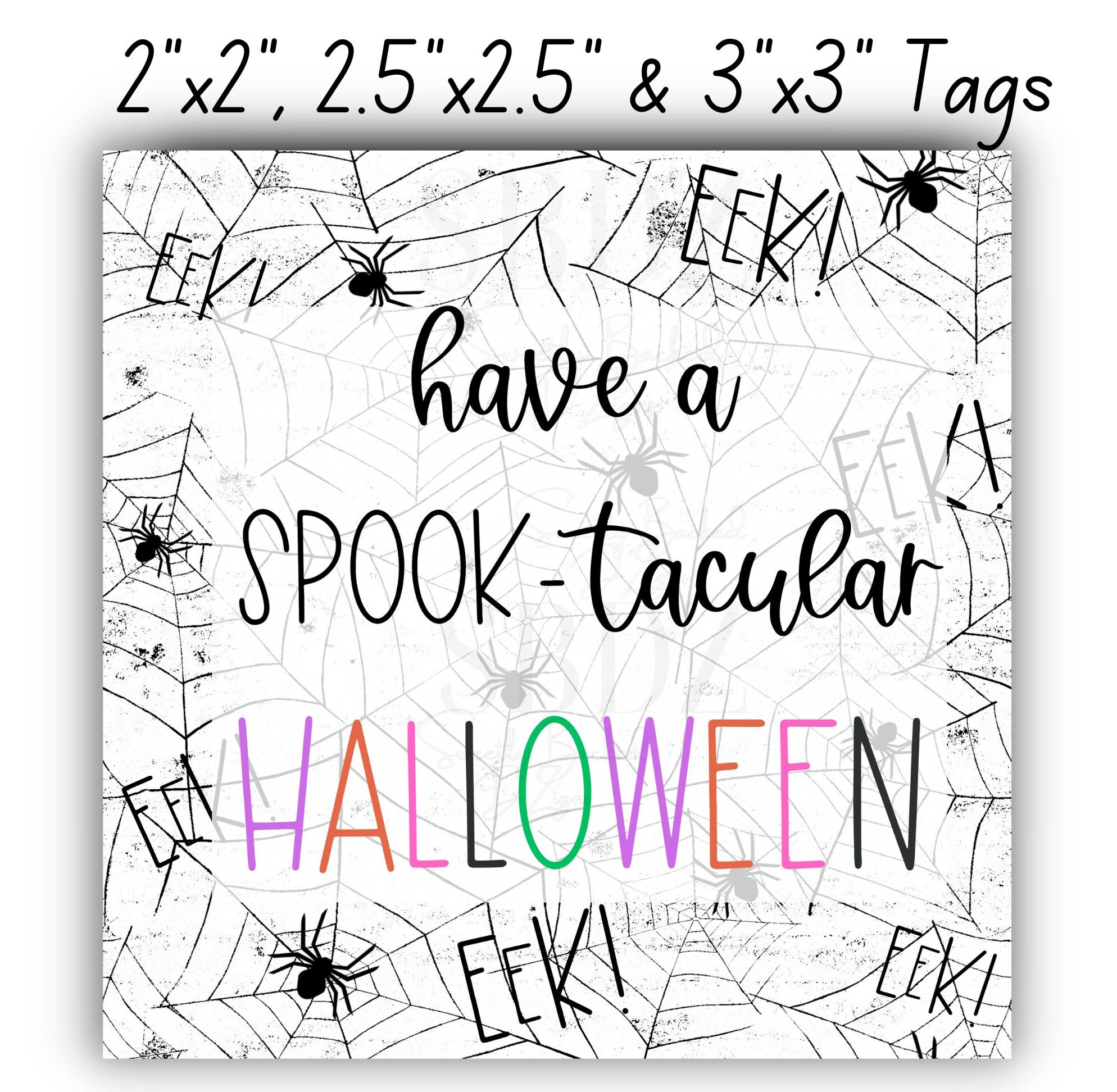 Printable Halloween Treat Taghalloween Tag Gift Tag Etsy