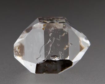 Water-Clear Herkimer Diamond Raw Crystal: Authentic New York Gem (17mm)