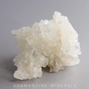 Apophyllite and Chalcedony, Natural Mineral Specimen from Deccan Traps, India, 43 mm