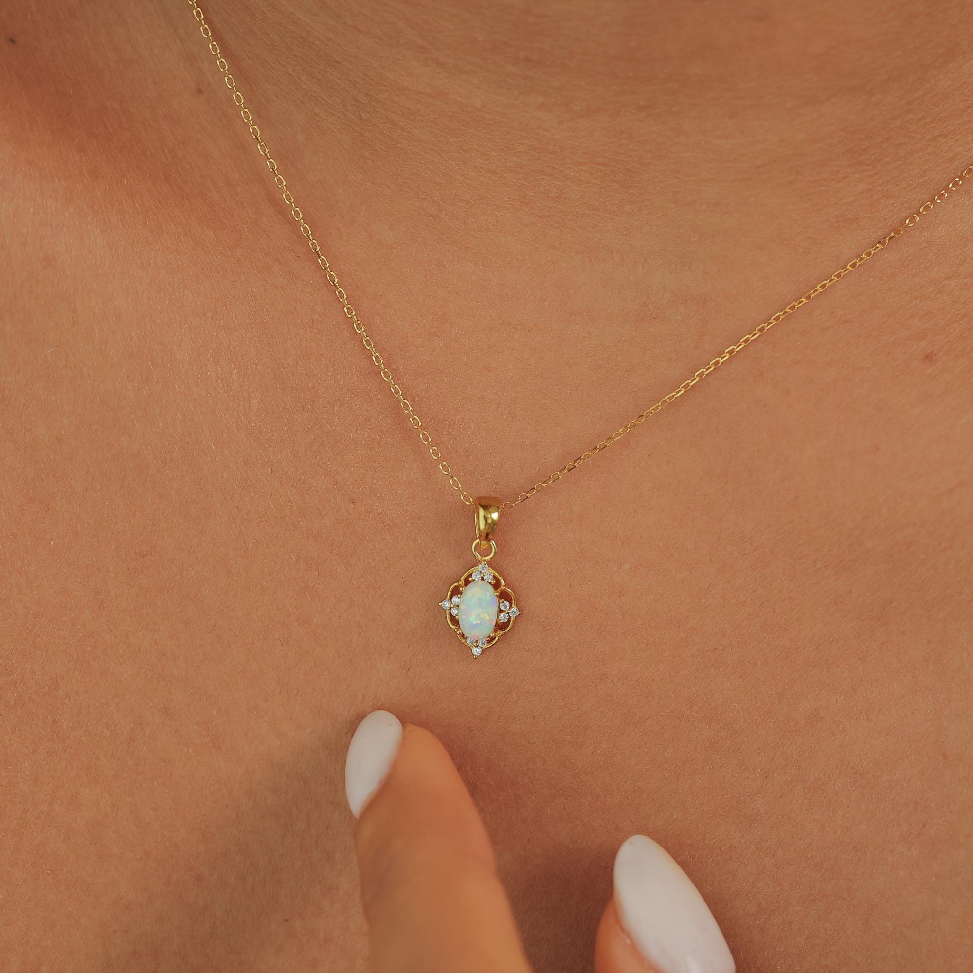 天然オパール × スターリングシルバー925ヴィンテージ希少ネックレス 天然オパール × スターリングシルバー925ヴィンテージ希少ネックレス