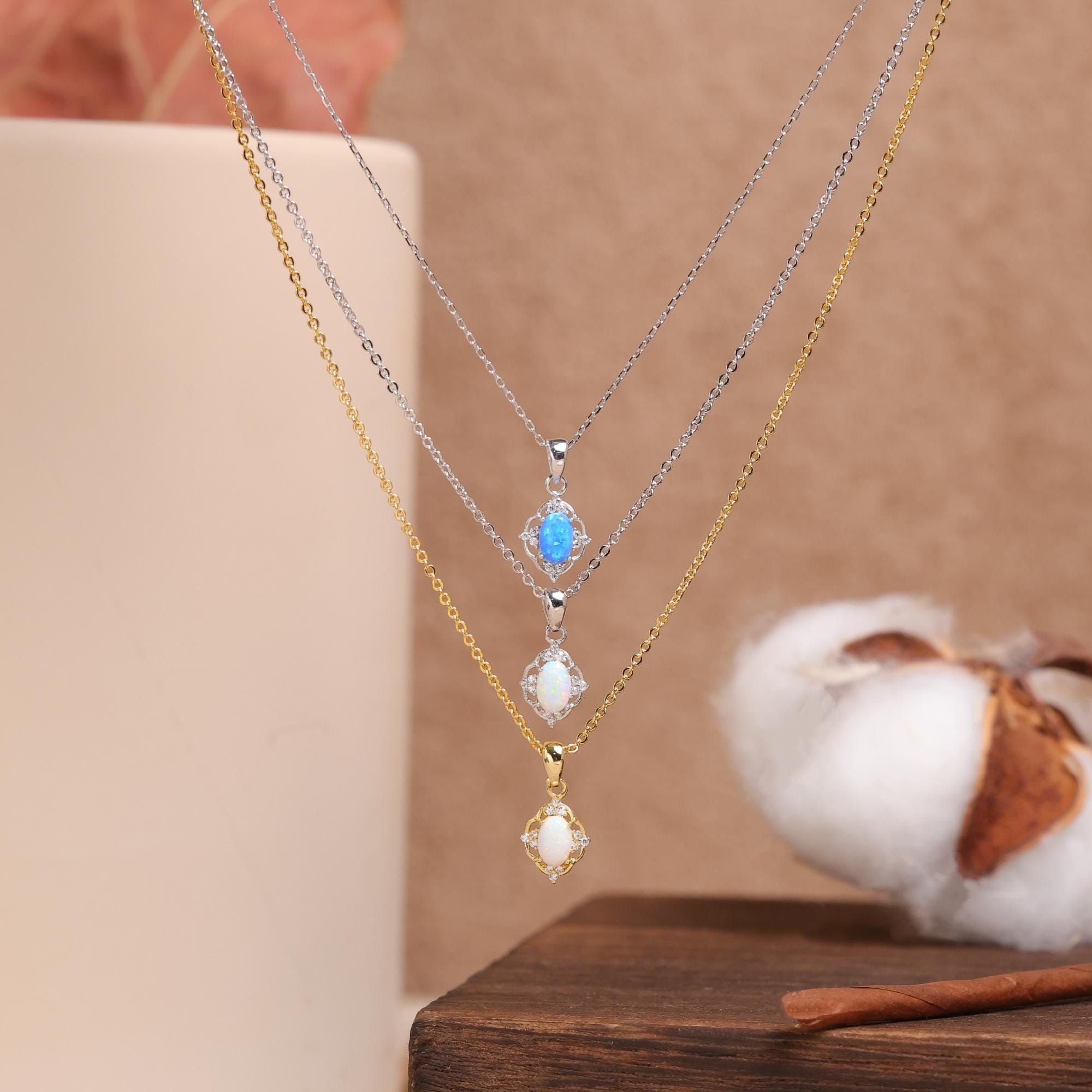 天然オパール × スターリングシルバー925ヴィンテージ希少ネックレス 天然オパール × スターリングシルバー925ヴィンテージ希少ネックレス