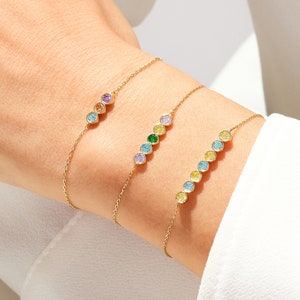 Mother's Family Bezel-Set Cuff Bracelet Mother's Family Bezel-Set Cuff Bracelet