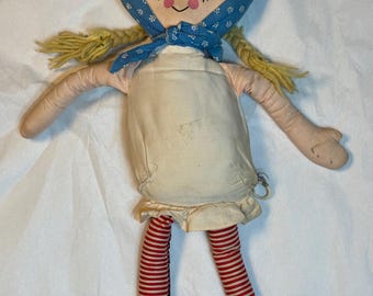 Vintage 1964 Mattel Tatters 18 inch Talking Pullstring Doll