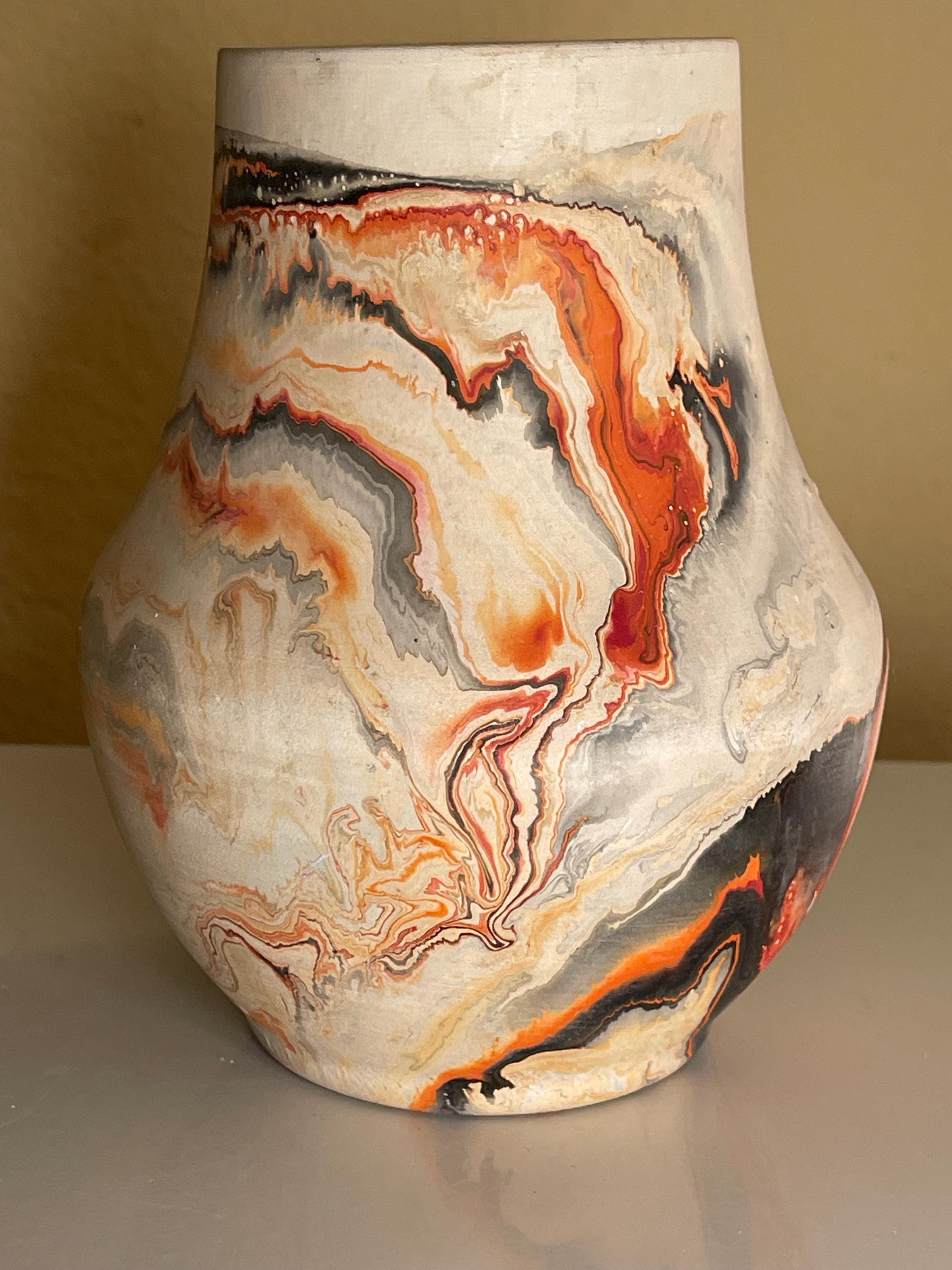 Vintage Nemadji Pottery Clay Vase 5.75