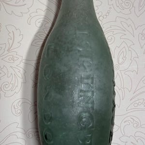 Antique Glass Torpedo Bottle, “Webb’s Double Soda & Other Waters”