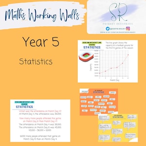 Year 5 Maths Working Wall- Statistics