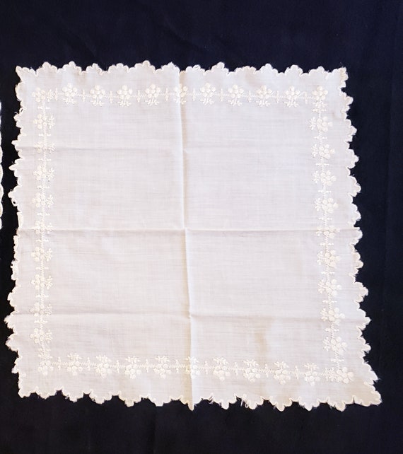 Vintage Silk Handkerchiefs (pair)