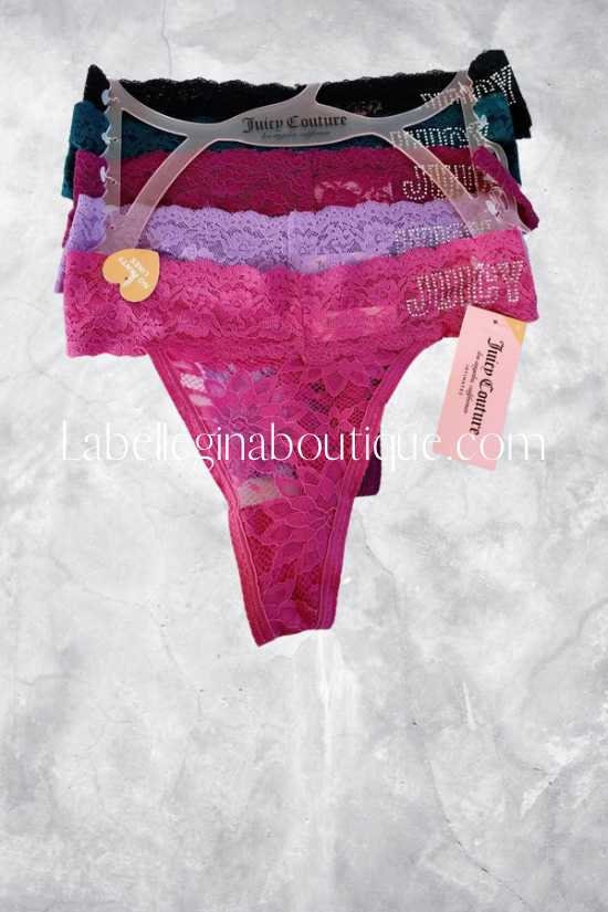 Buy Juicy Couture 5pk Laser Thong Online in India 
