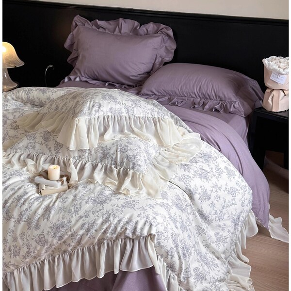 Purple Duvet Cover Etsy