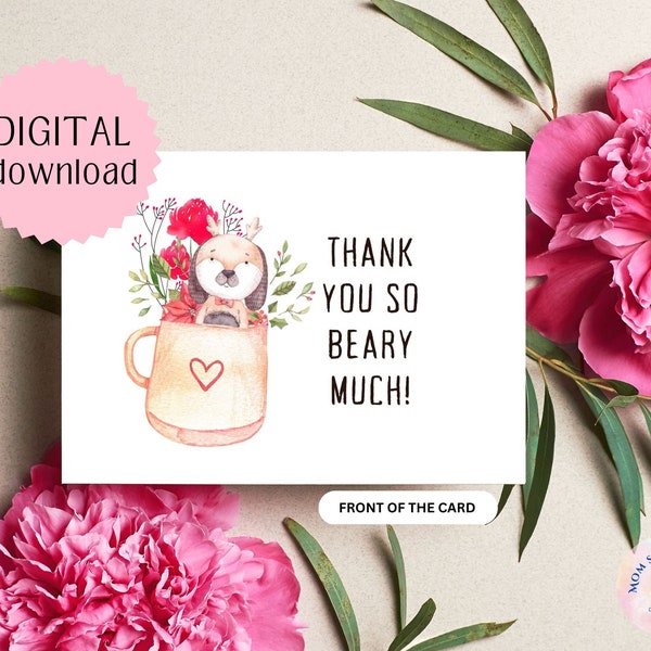 Kawaii Thank You Card Etsy kawaii-thank-you-card-etsy