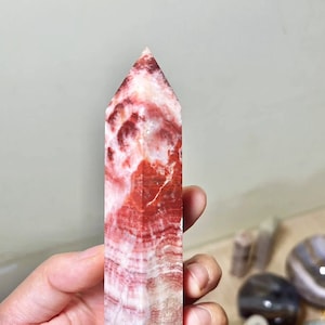 High Quality Rhodochrosite Towers Red Rhodochrosite Point Healing Crystal